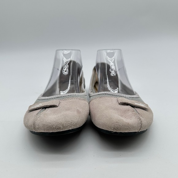 Puma Sabadella Ballerina Flats Suede Mesh Womens 9.5 Purple Pink Gray Gorpcore - Picture 7 of 13